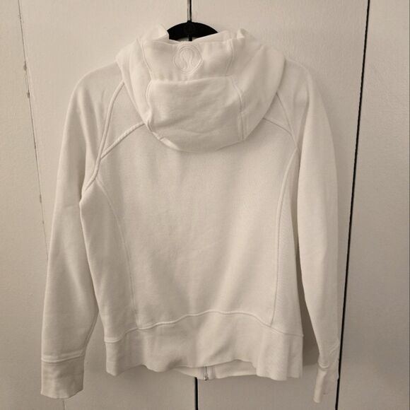 Lululemon Scuba Full-Zip Hoodie White - SOLD OUT EVERYWHERE - Size 10 - Picture 6 of 8
